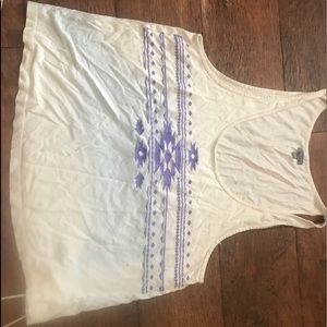 Aérie tank purple tribal print